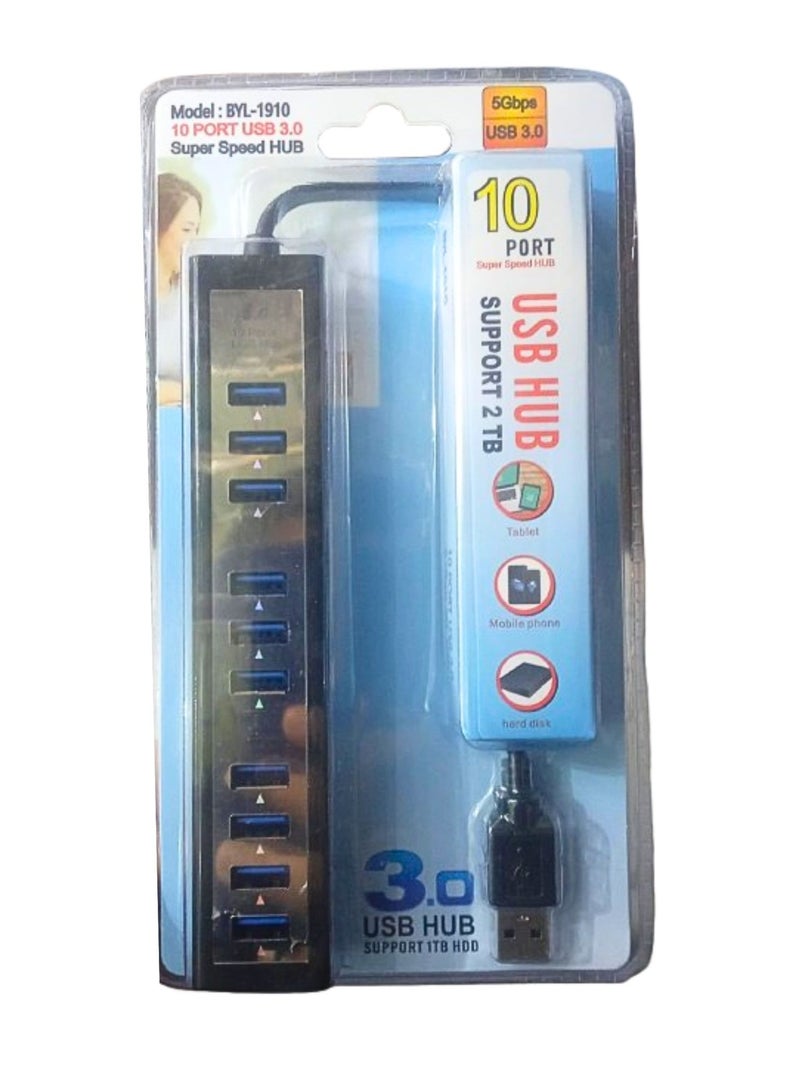 Terabyte HUB USB 3.0 – 10 Ports (BYL-1910) - Image 2
